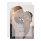 Budget Modern 2 Photo Wedding Invitation