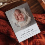 Budget Modern Baby Photo Birth Announcement Postcard