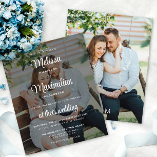 Budget modern black transparent photo wedding