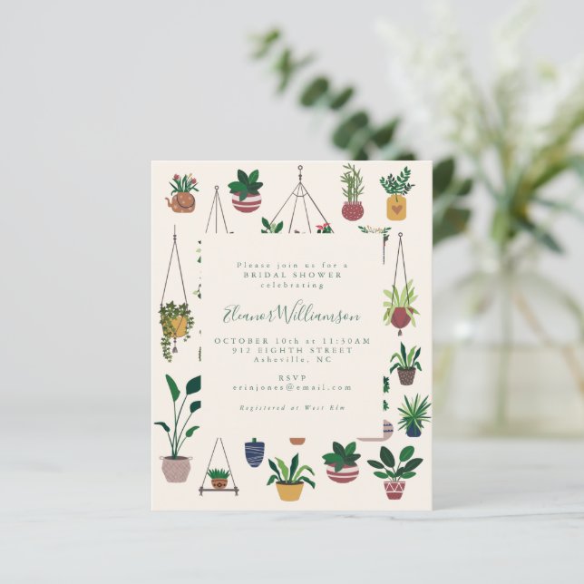 Budget Modern Boho Plants Bridal Shower (Standing Front)