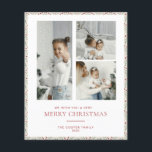 BUDGET Modern Christmas Card Flyer<br><div class="desc">Create a lasting impression this season with a unique holiday card. This simple, Christmas tree card template features a clean, modern design. Customize it with your information and make it uniquely yours! Budget Paper is thin! ***Upgrade for a thicker paper. Envelopes are not included with this design. Must purchase separately.***...</div>