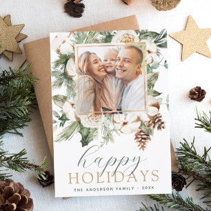 Budget Modern Christmas Photo Card Flyer