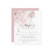 Budget Modern Dusty Rose Florals Wedding RSVP