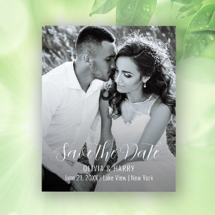 Budget Modern Elegant Script Save The Date Flyer