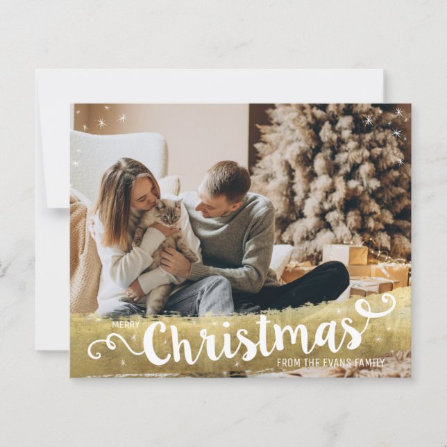 Budget Modern Gold Merry Christmas (Front)