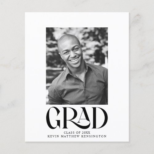 Budget Modern Graduation Party Announcement