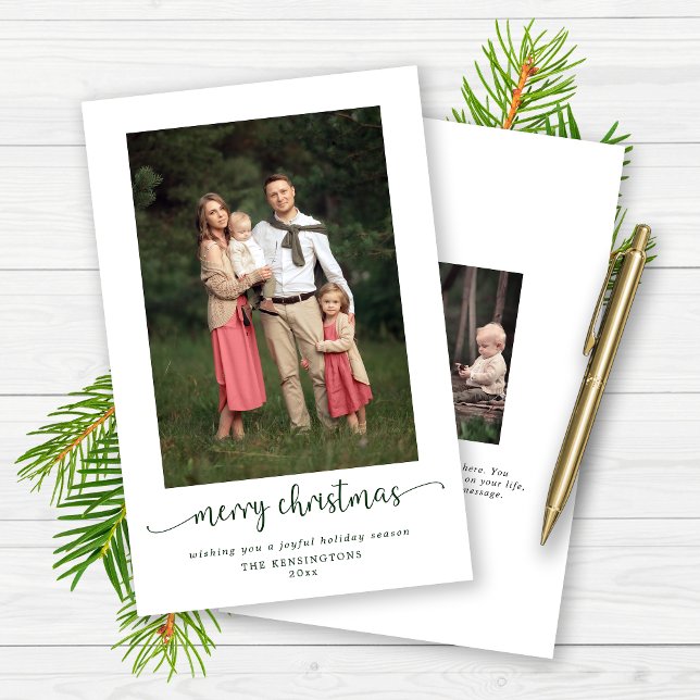 BUDGET Modern Merry Christmas Holiday Photo (BUDGET Modern Merry Christmas Holiday Photo Cards)
