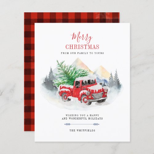 Budget Modern Merry Christmas Red Truck Buffalo