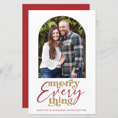 Budget Modern Merry Everything Arch Holiday Photo 