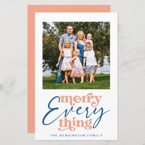 Budget Modern Merry Everything Holiday Photo