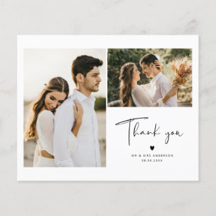 Budget Modern Minimalist Photo Thank You Card Flyer