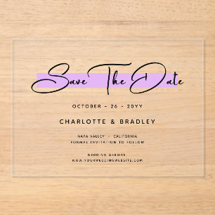 Budget Modern Minimalist Script Save The Date