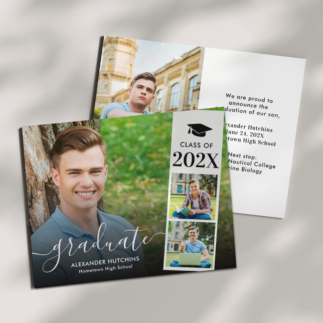 Budget Modern Photo Collage Graduate Announcement (Creator Uploaded)