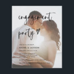Budget Modern Photo Engagement Party Invitation<br><div class="desc">Budget Modern Photo Engagement Party Invitation</div>