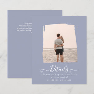 BUDGET Modern PHOTO Wedding DETAILS Dusty Blue