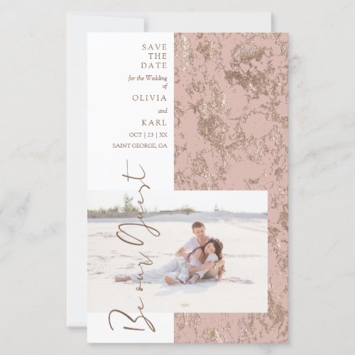 Budget Modern Rose Gold Be Our Guest Photo Couple