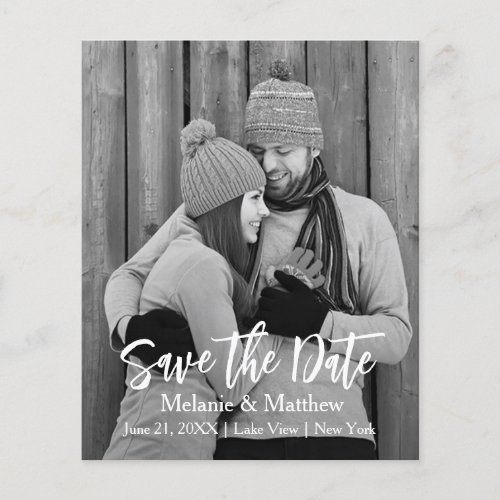 Budget Modern Rustic Save The Date  Flyer