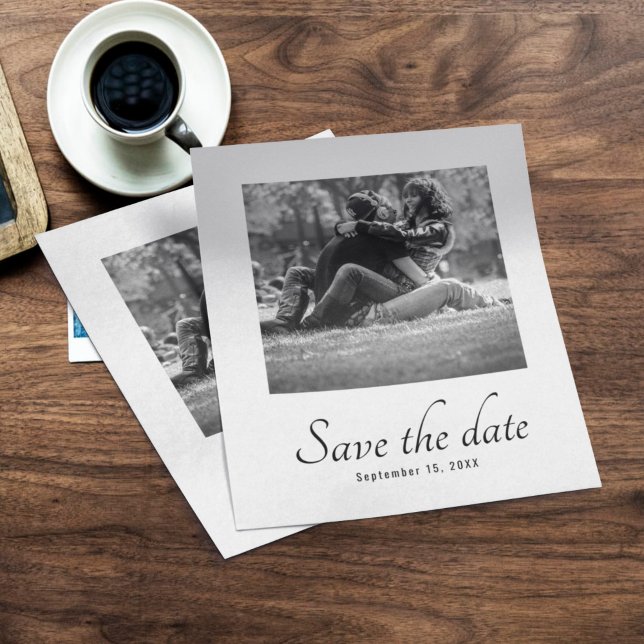 Budget Modern Save The Date Photo Wedding Invite Flyer (Creator Uploaded)