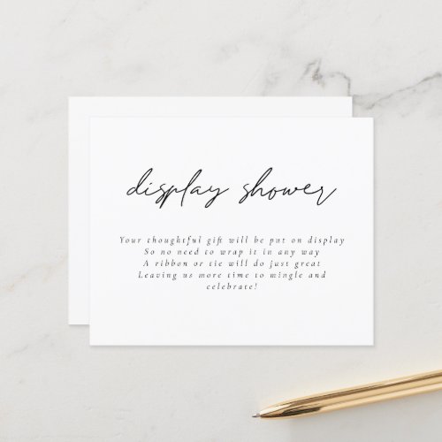 Budget Modern Script Display Bridal Shower Encl