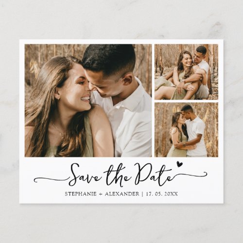 Budget Modern Typography Collage Save the Date   Flyer