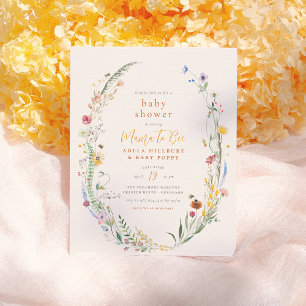 Budget Mom To Bee Wildflower Boho Girl Baby Shower