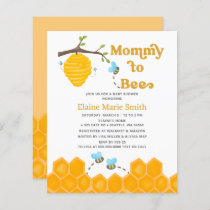 Budget Mommy to Bee Baby Shower Invitation