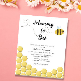 Budget Mommy to Bee Cute Baby Shower Invitation