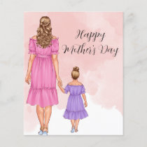 Budget Mother and Daughter Mothers Day Card