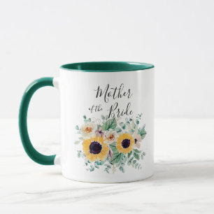 BUDGET Mother Bride Groom Custom Gifts SUNFLOWERS Mug