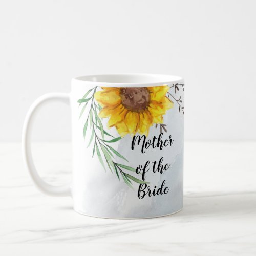 BUDGET Mother Bride Groom Wedding Gifts Sunflowers Coffee Mug