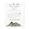 Budget Mountain Save The Date Calendar Flyer