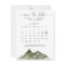 Budget Mountain Save The Date Calendar Flyer