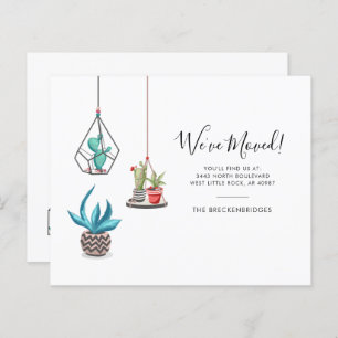 Budget Moving Address Announcement Boho Chic