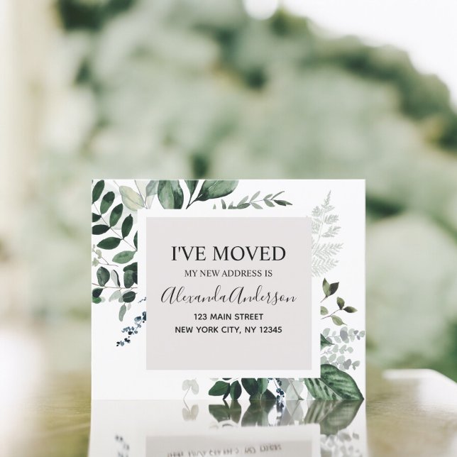 Budget Moving Announcement Eucalyptus Greenery (Creator Uploaded)