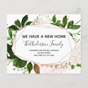 Budget Moving Announcement Eucalyptus Greenery Flyer