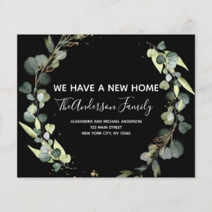 Budget Moving Announcement Eucalyptus Greenery Flyer
