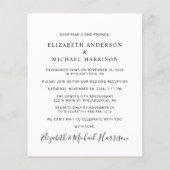 Budget Mr Mrs Photo Wedding Reception Invitation | Zazzle