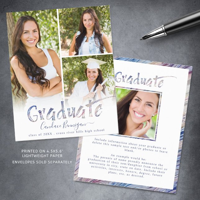 Budget Multi-Color Brush Graduate Announcement (Creator Uploaded)