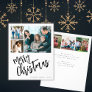 Budget multi photo Merry Christmas Holiday Card  Flyer