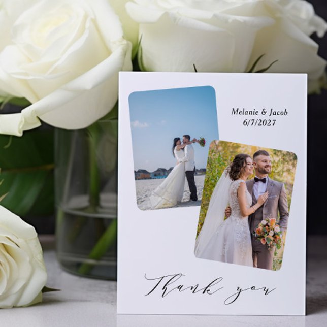 Budget Multi Photos Wedding Thank you Cards (Creator Uploaded)