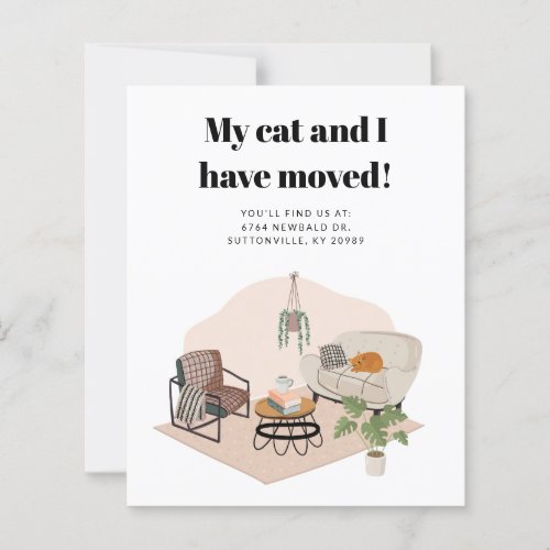 Budget My Cat and I Moved Change of Address Moving