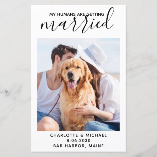 Budget My Humans Are Getting Married Pet Photo