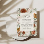 Budget natural botanical wedding details invite flyer