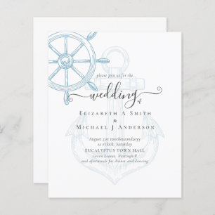 BUDGET  Nautical Ships Wheel Wedding