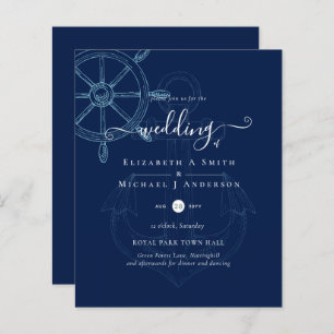 BUDGET Nautical Ships Wheel Wedding