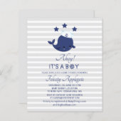 Budget Nautical Whale Ahoy Its A Boy Baby Shower (Front/Back)