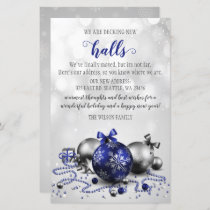 Budget Navy Decking New Halls Moving Holiday Card