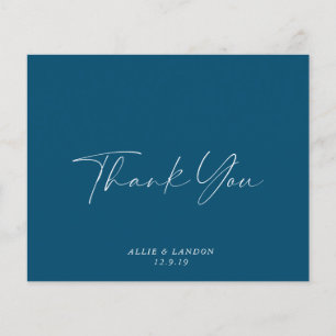 BUDGET Navy Thank You Card Flyer
