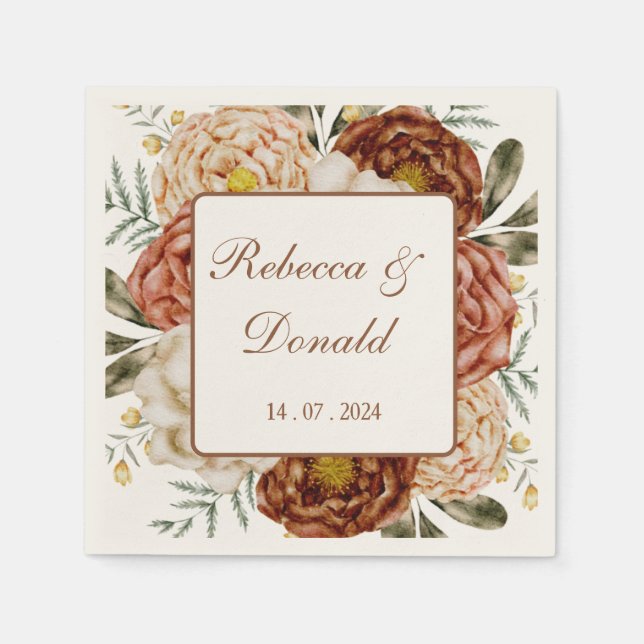  Budget Neutral Boho Terracotta  Napkins (Front)