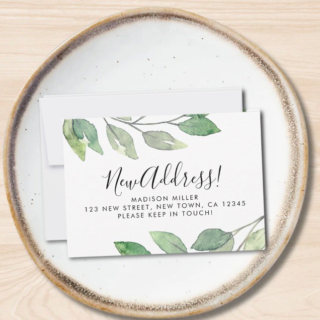 Budget New Address Moving Announcement Card (Creator Uploaded)